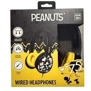 New snoopy peanuts Wired Headphones electronics music ear phones head set